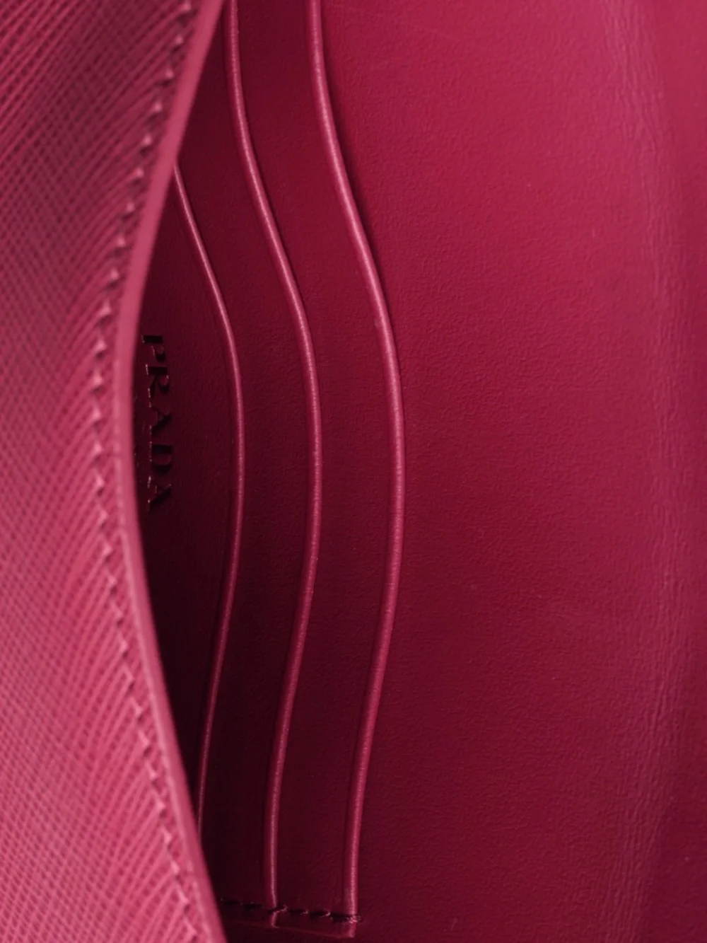 Prada leather envelope clutch